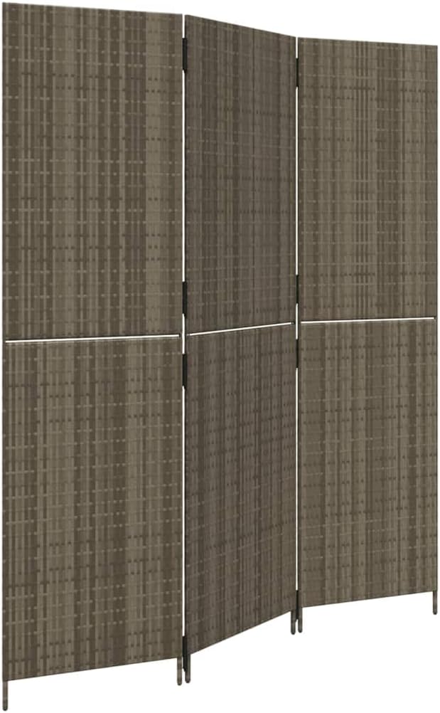 3-Panel Poly Rattan Room Divider