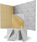 18 Pack Grey Cut-Line Acoustic Panels