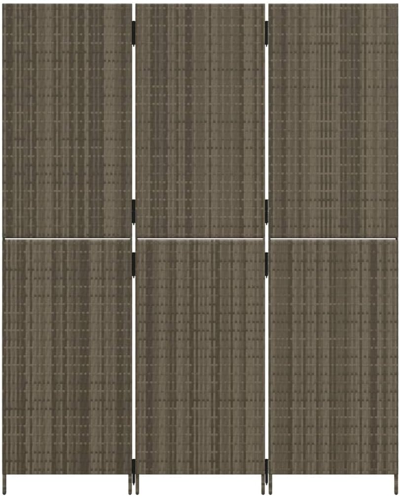 3-Panel Poly Rattan Room Divider