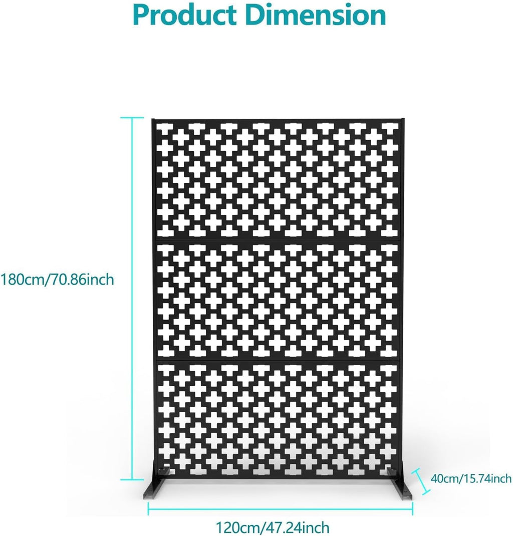 Freestanding Metal Privacy Screen