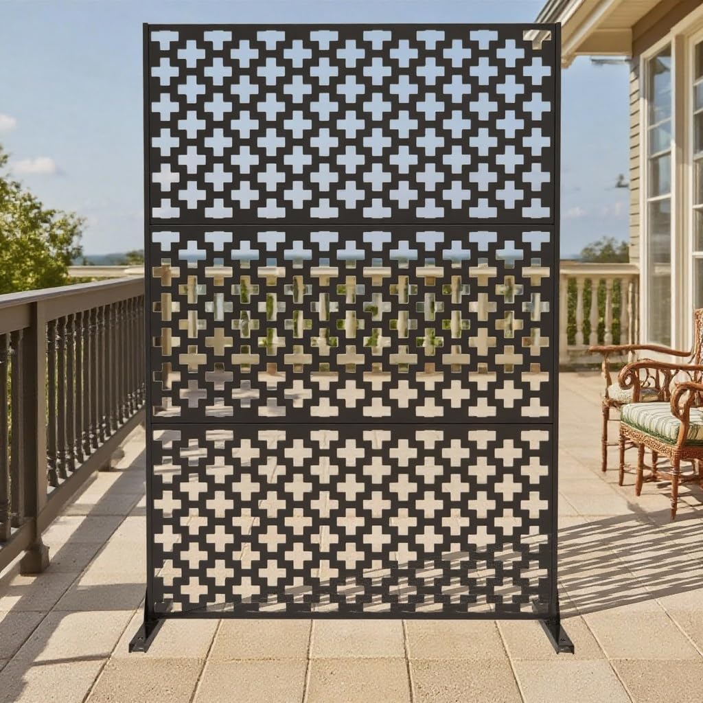 Freestanding Metal Privacy Screen