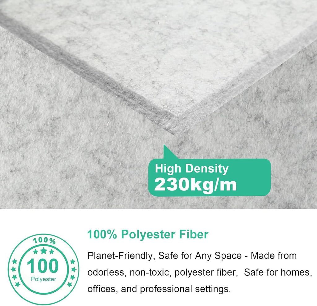 12 Pack Gray Acoustic Wall Panels