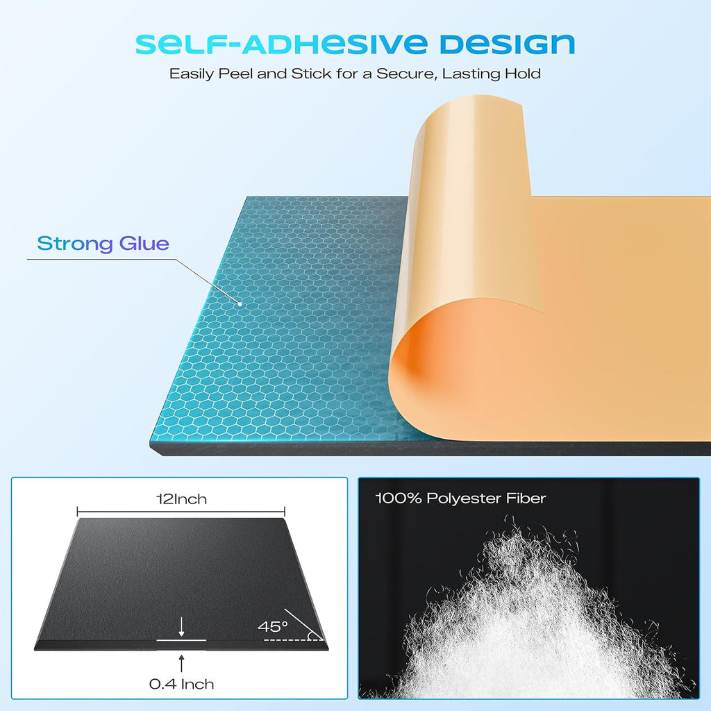 12 Pack Black Acoustic Wall Panels