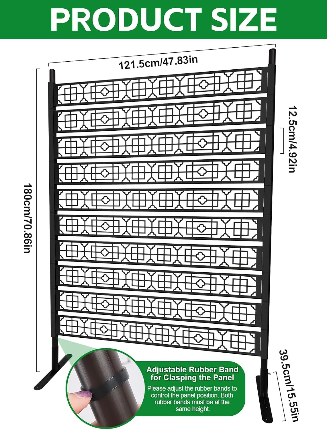 Freestanding Metal Privacy Screen