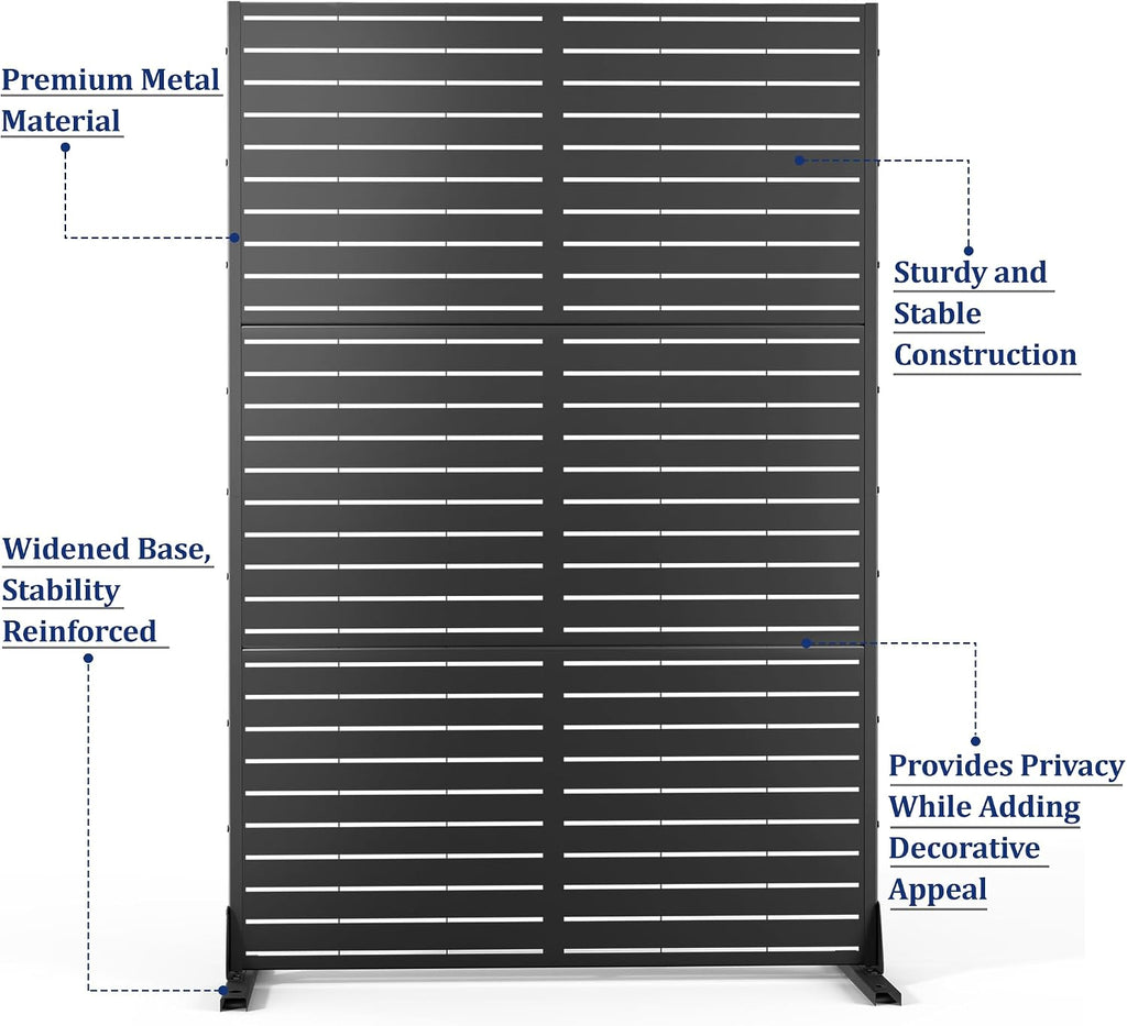 Freestanding Metal Privacy Screen