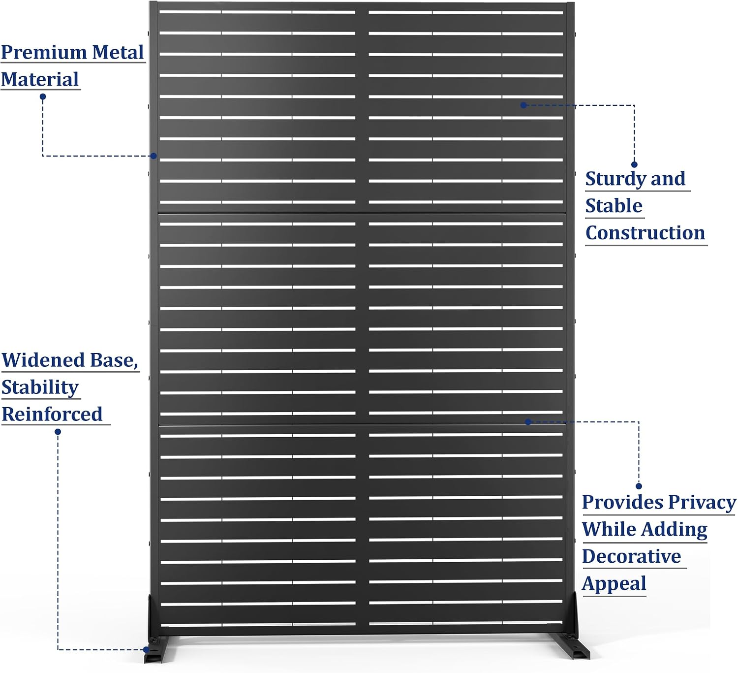 Freestanding Metal Privacy Screen