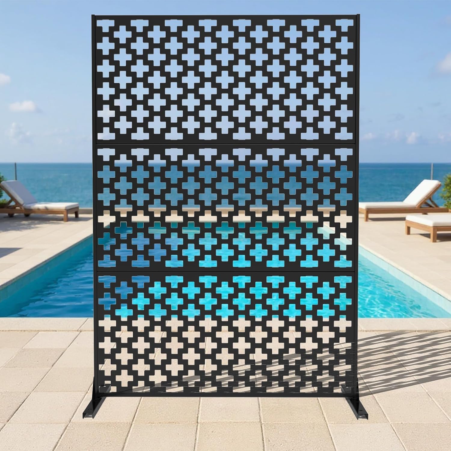 Freestanding Metal Privacy Screen