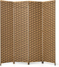 4 Panel Rattan Room Divider