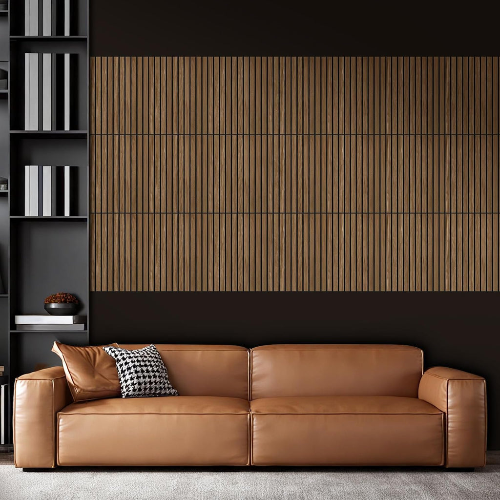 12 Pack Walnut Acoustic Wall Panels