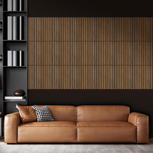 12 Pack Walnut Acoustic Wall Panels