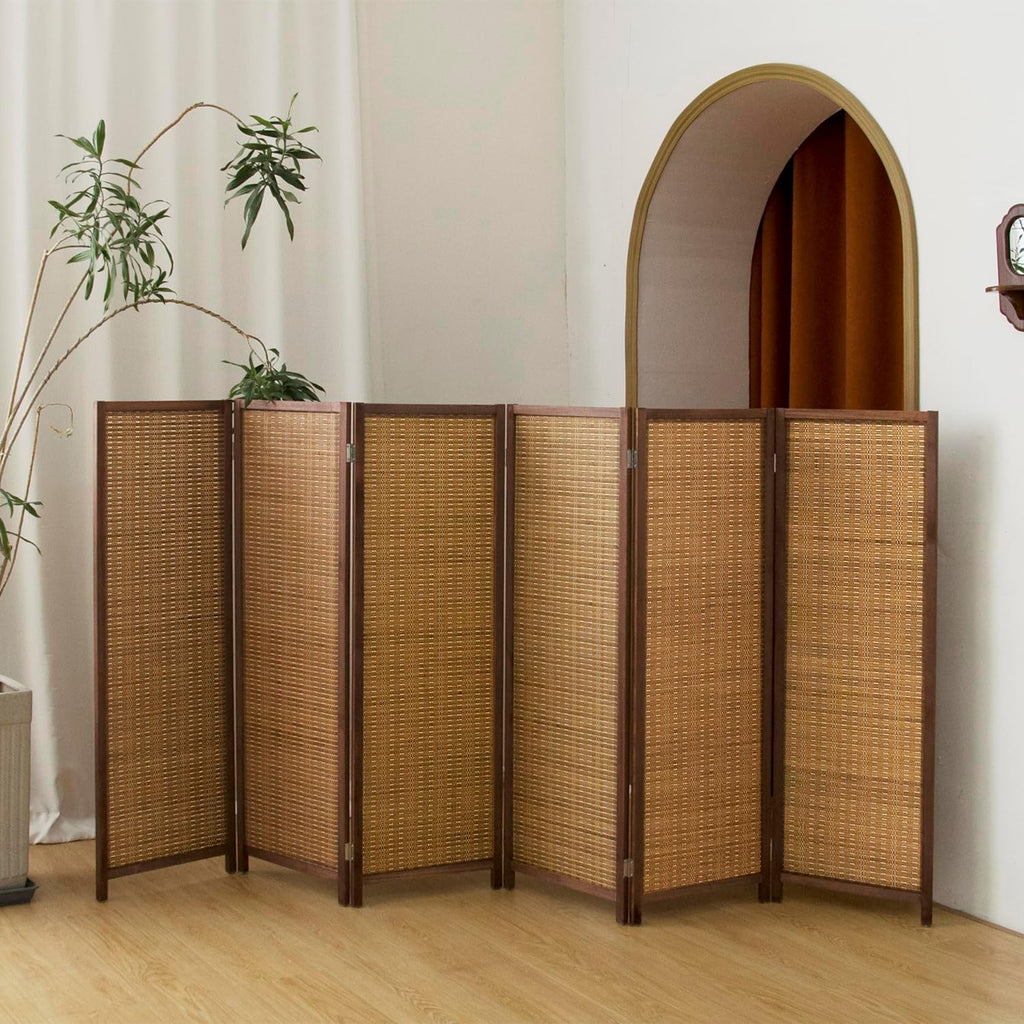 6 Panel Bamboo Room Divider
