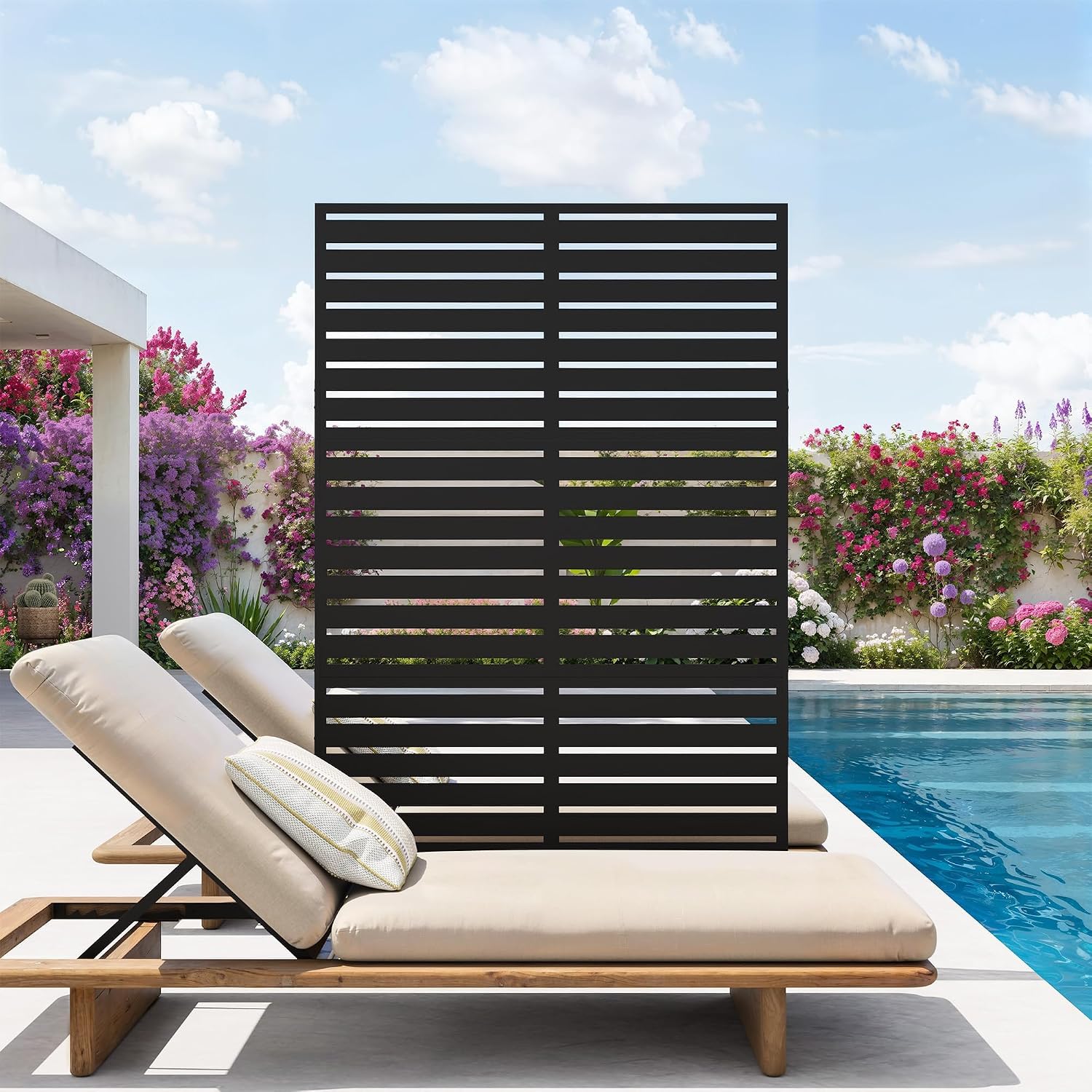 Freestanding Metal Privacy Screen