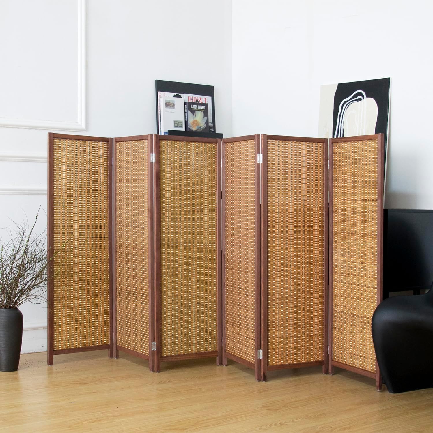 6 Panel Bamboo Room Divider