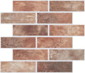 16 Pack Red Mixed 3D Brick Acoustic Panels