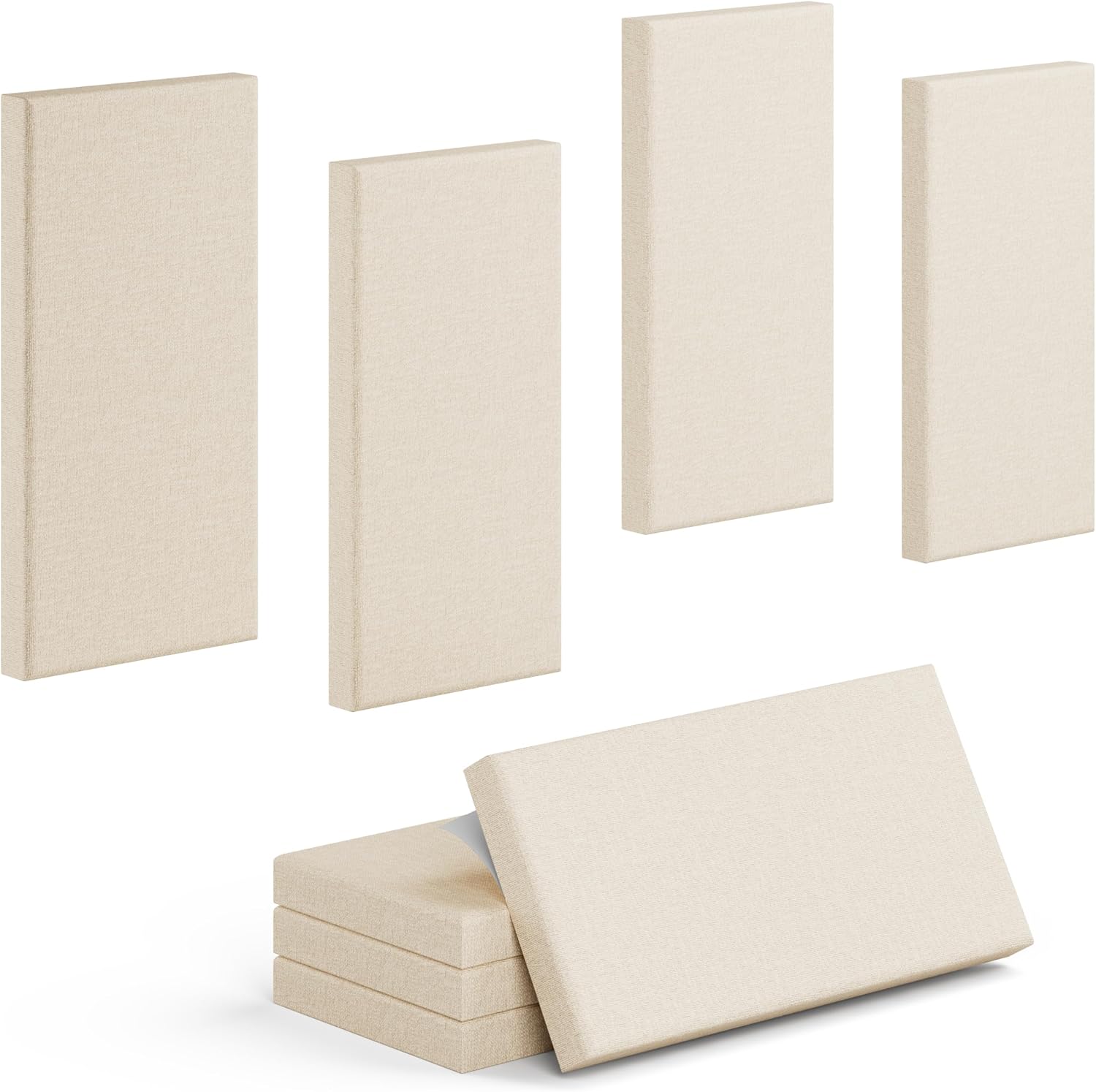 Self-Adhesive Thick Fabric Acoustic Panels