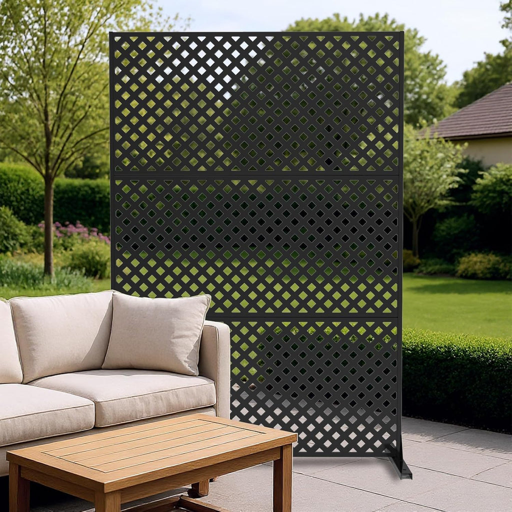 Freestanding Metal Outdoor Privacy Screen