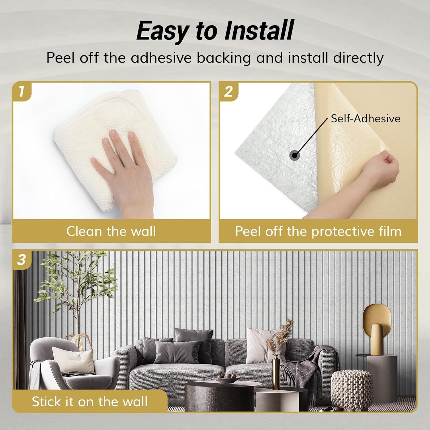 4 Pack Gray Acoustic Wall Panels