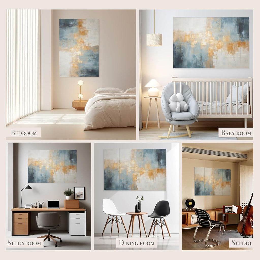 8 Pack Teal Art Acoustic Panels