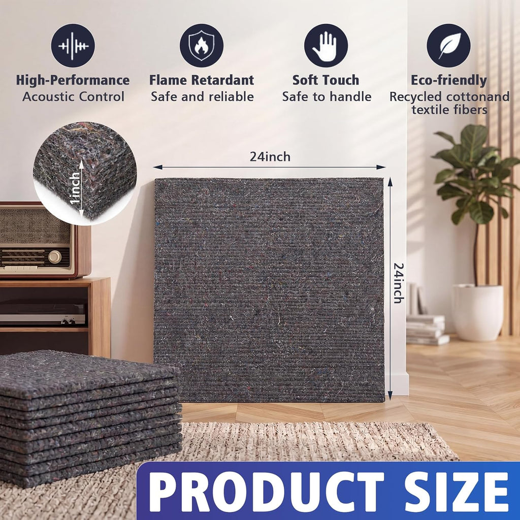 Denim Insulation Acoustic Wall Panels