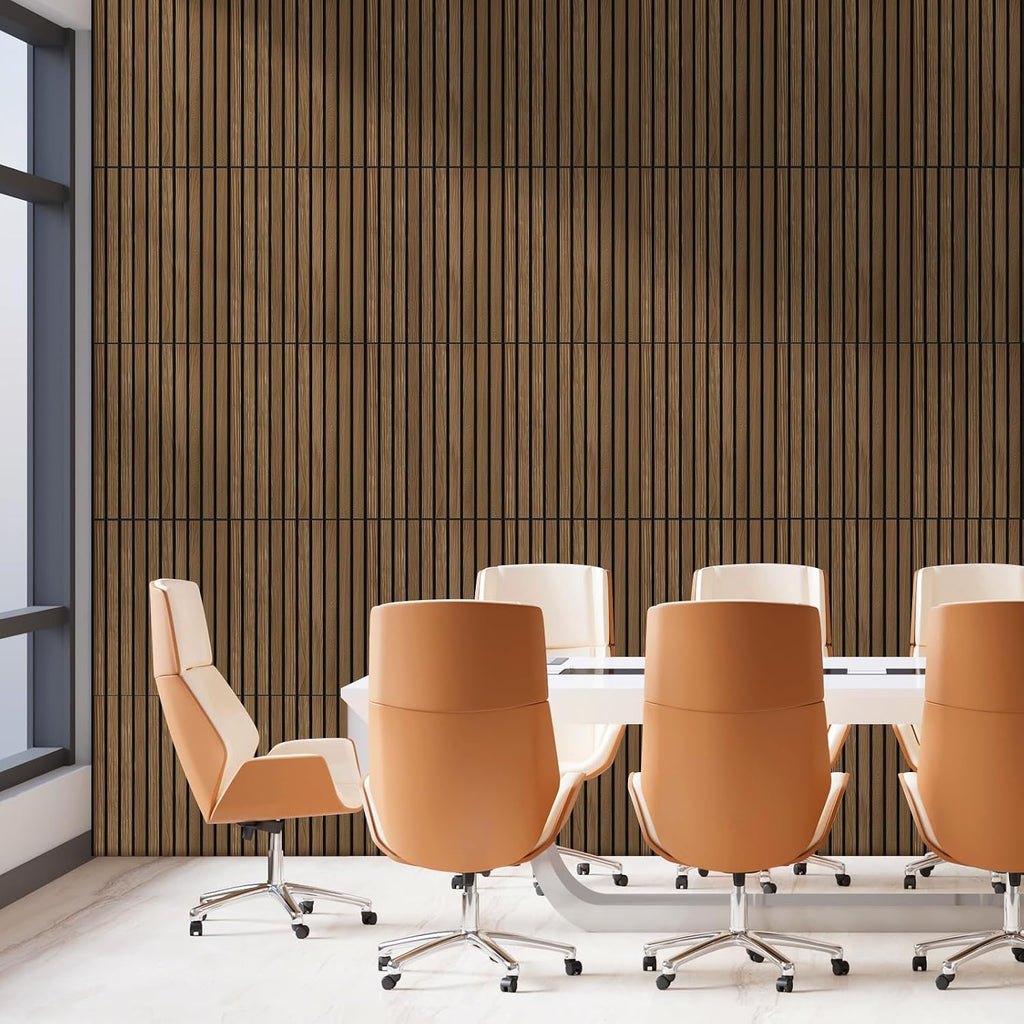 12 Pack Walnut Acoustic Wall Panels