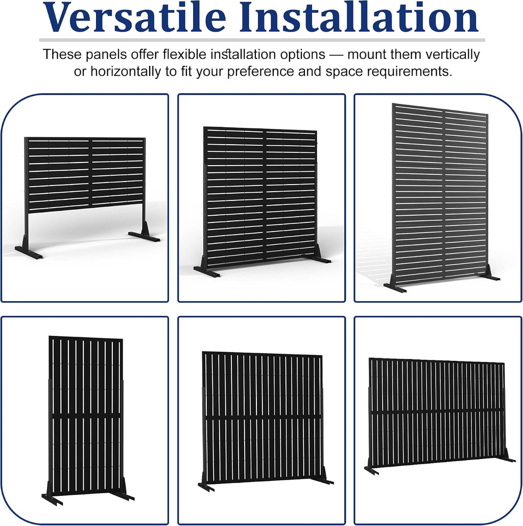 Freestanding Metal Privacy Screen