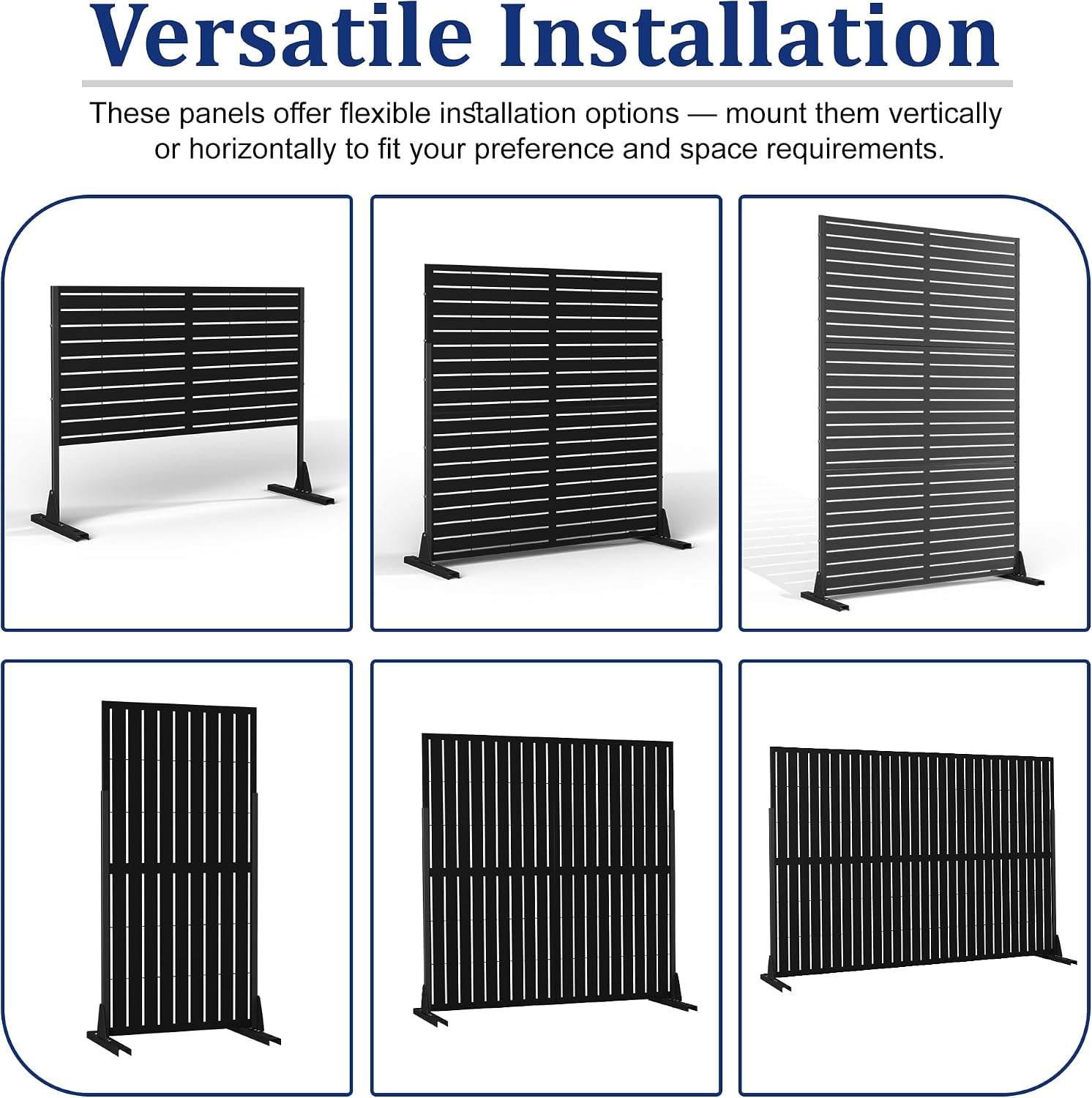 Freestanding Metal Privacy Screen