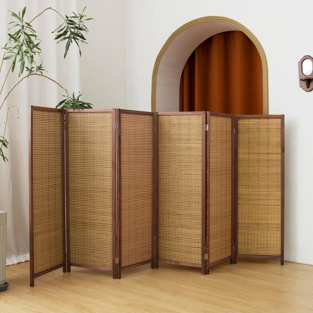 6 Panel Bamboo Room Divider