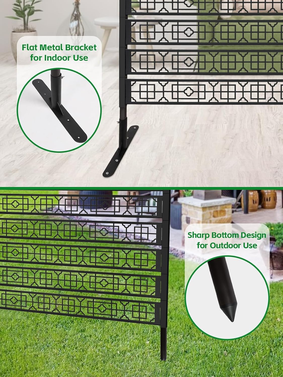Freestanding Metal Privacy Screen