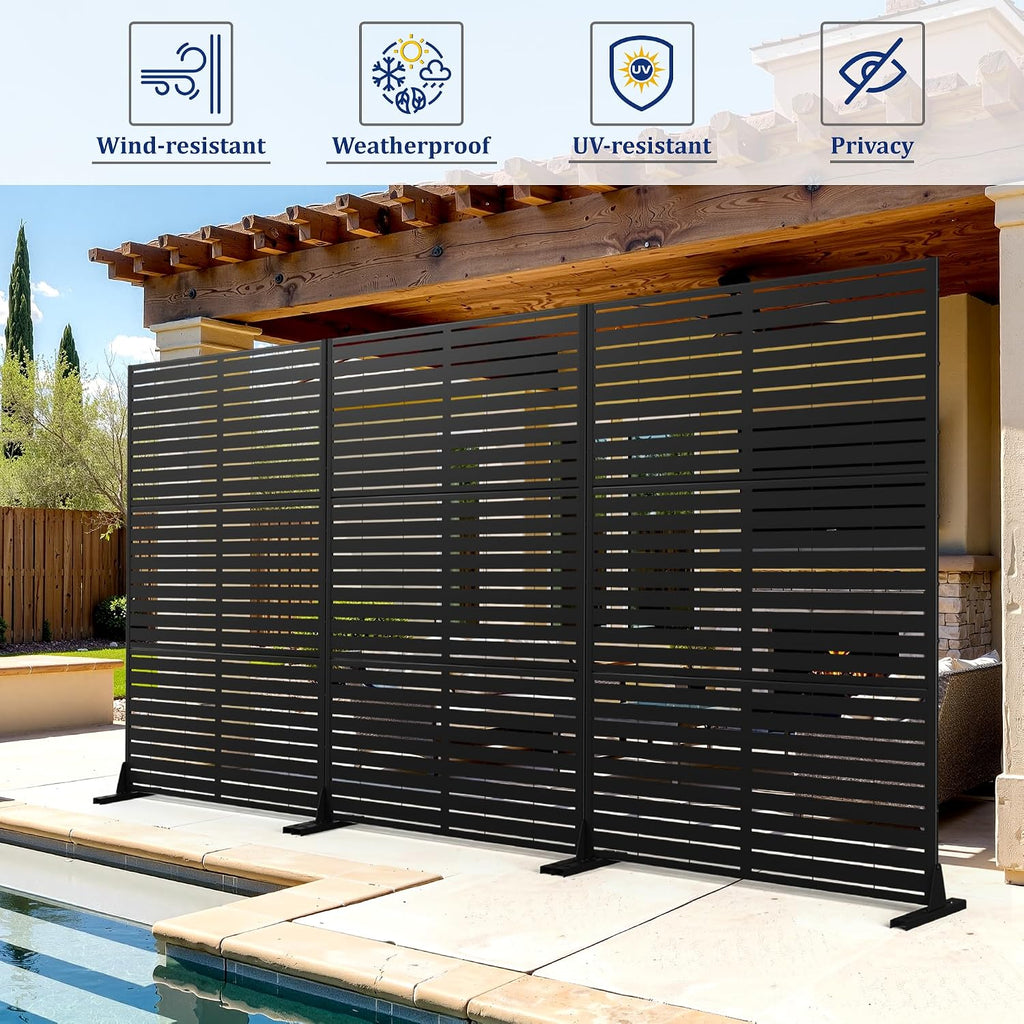 Freestanding Metal Privacy Screen