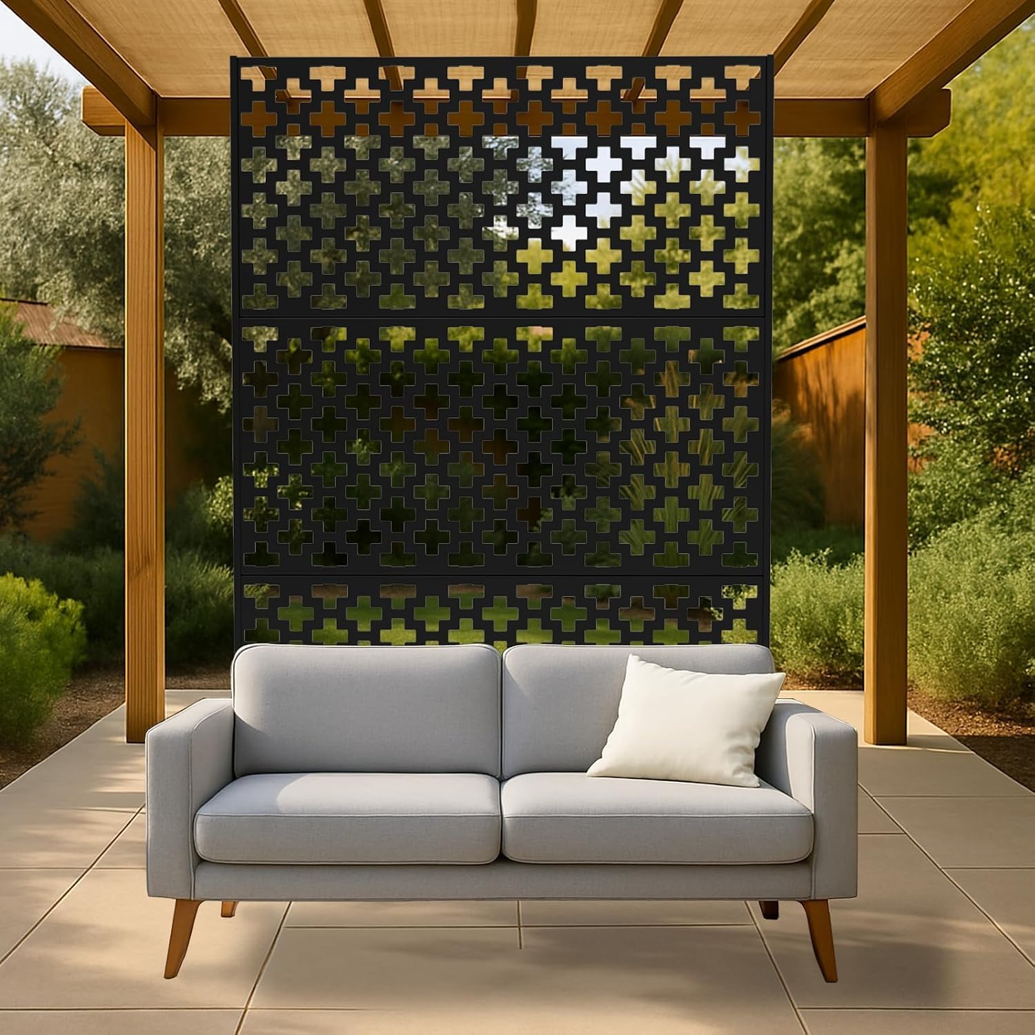 Freestanding Metal Privacy Screen