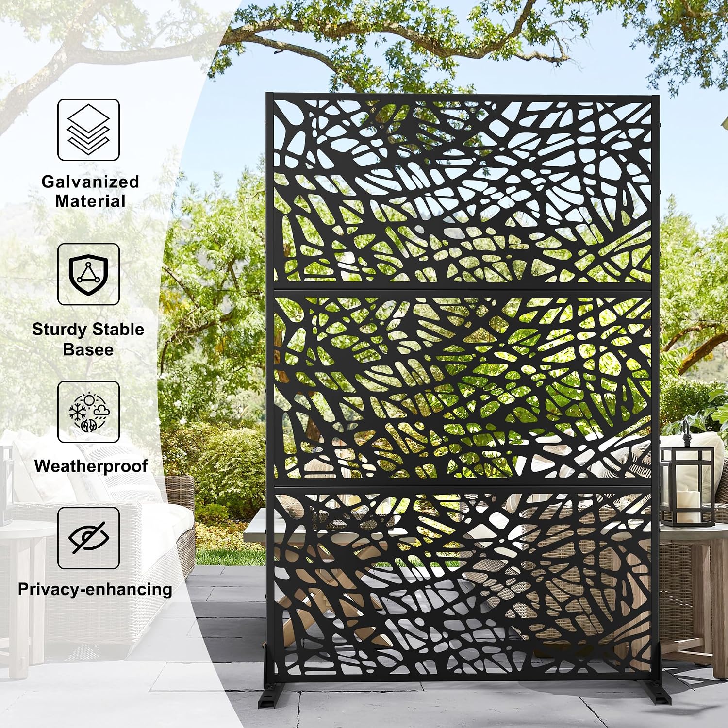 Freestanding Metal Privacy Screen