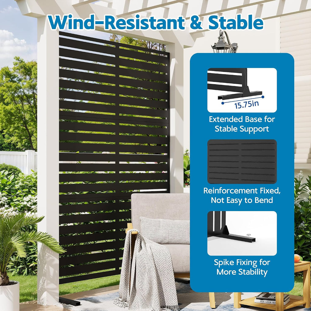 Freestanding Metal Privacy Screen
