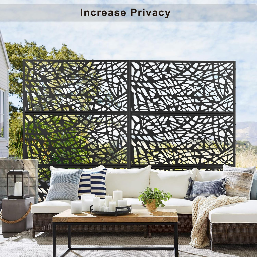 Freestanding Metal Privacy Screen
